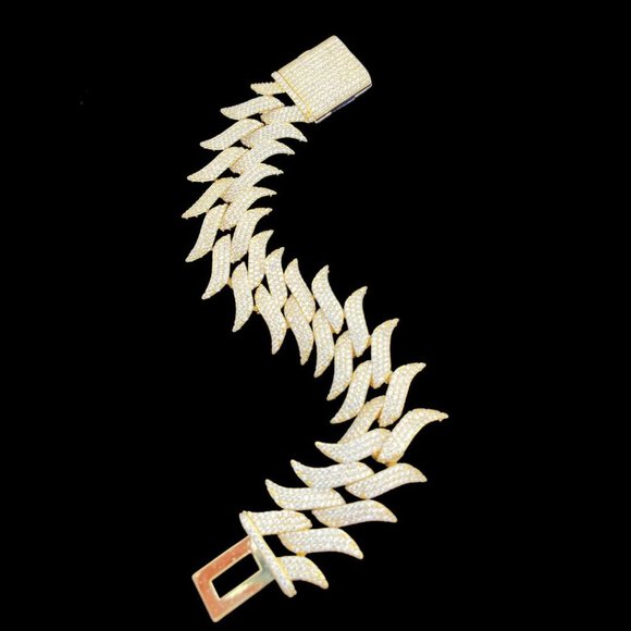 Order Now 10K CUBAN LINK BRACELET HEAVY 20mm Online Heavy Chunky Cuban Link Top Chain Bracelet